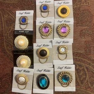 Vintage scarf holders